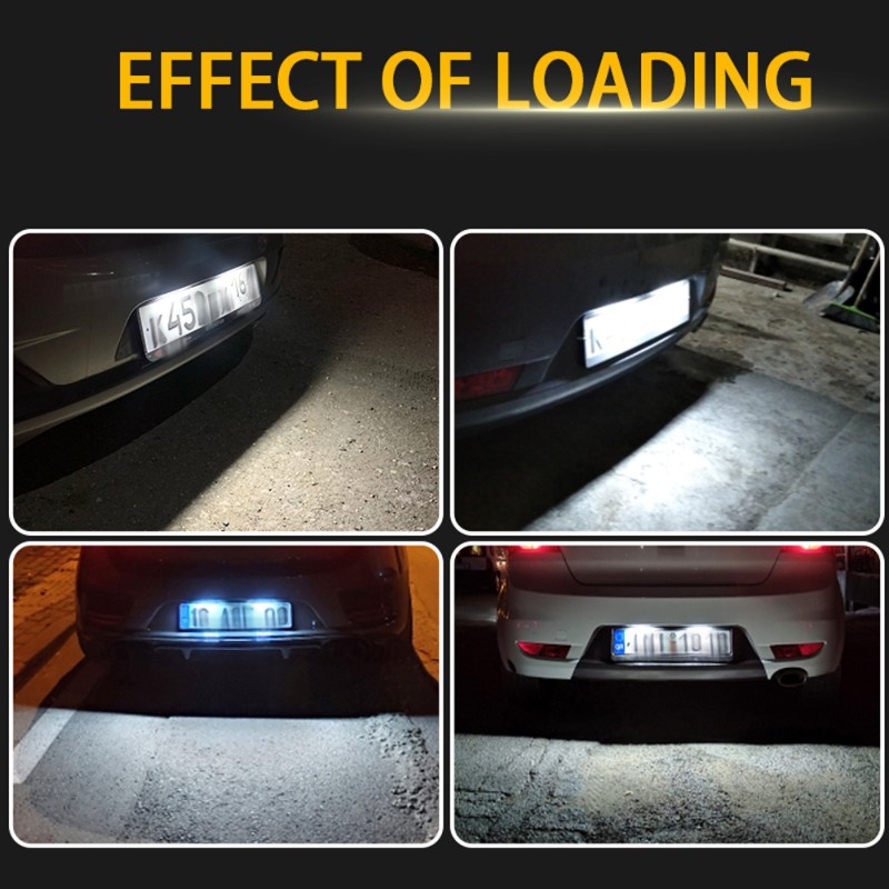 2Pcs For Hyundai I30 LED Rear License Plate Lights No Error White Lamp Car Accessory Parts Car