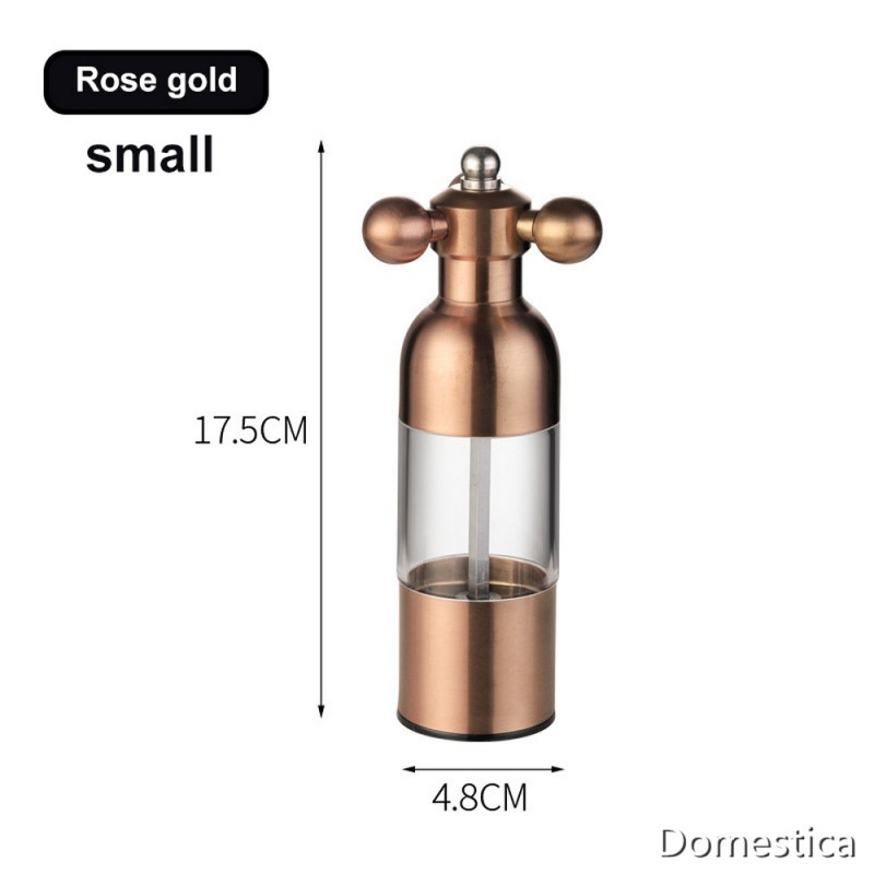 Stainless Steel Pepper Powder Grinder Tap Grinder Manual Salt Pepper Mill Spice Sauce Grinder