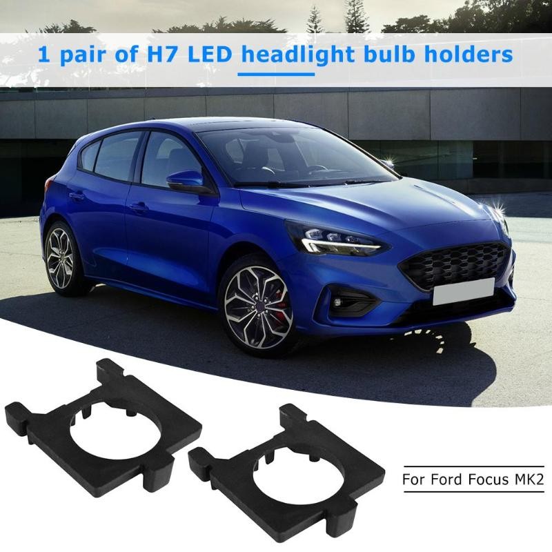 Car H7 LED Headlight Bulb Base Adapters Auto Light Bulb Base Socket ...